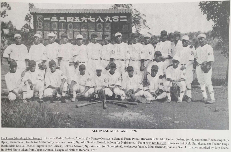 Squad ca. 1926 (From Donald Shuster’s Baseball In Palau: Passion For The Game, From 1925-2007)